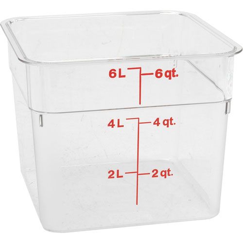 Container Clear 6qt For Cambro - Part# 6sfscw