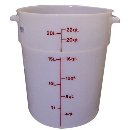Container Rnd 22qt -148 Poly/White For Cambro - Part# Camrfs22148