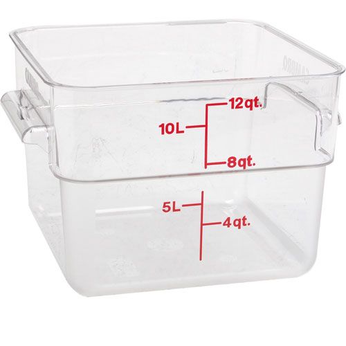 Container Sq Clear 12qt For Cambro - Part# Cam12sfscw135
