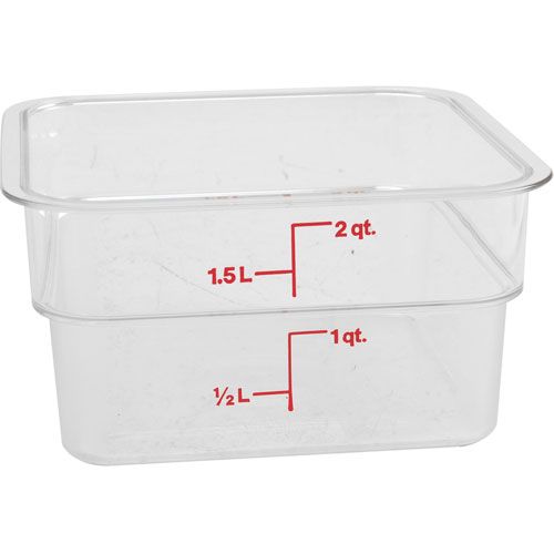 Container Sq Clear 2qt For Cambro - Part# Cam2sfscw135