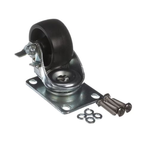 Cres Cor 0569310BK Plate Caster Polyolefin 2.5"