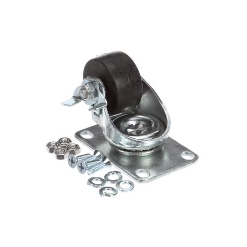 Cres Cor 0569325BK Swivel Caster With Brake Plate 2"