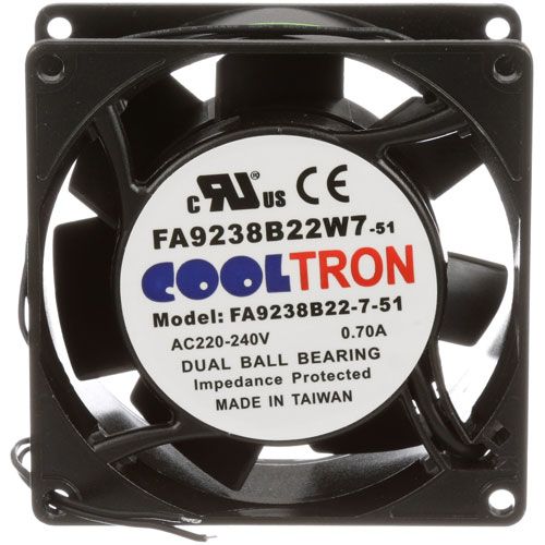 Cres Cor 0769-174 3-11/16" Square Vent Fan with Dual Ball Bearings