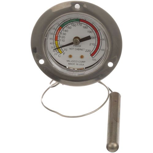 Cres Cor 5238 018 K Thermometer W/ 3" Flange, 70-220F