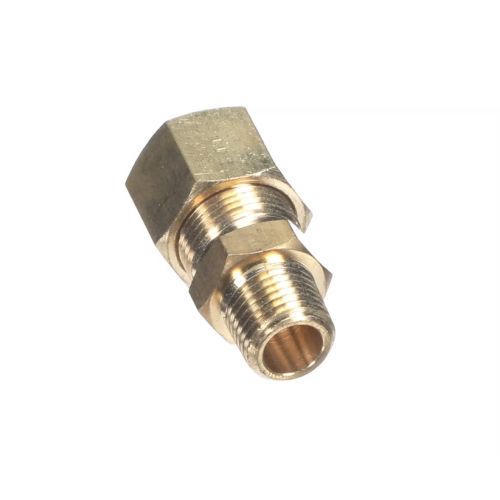 Crown Steam 9768-12 Brass Compression Connector 1/2" Tube X 1/4" MPT