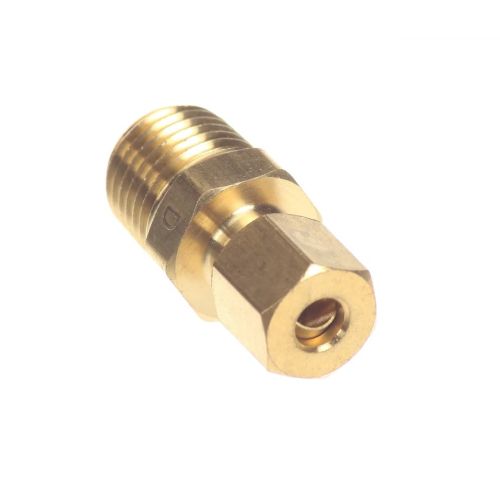 Crown Steam 9768-2 Brass Coupling 3/16" Tube X 1/4" MPT