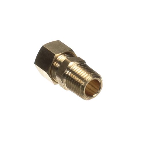 Crown Steam 9768-8 Brass Fitting Straight 3/8" Compression X 1/4" MPT