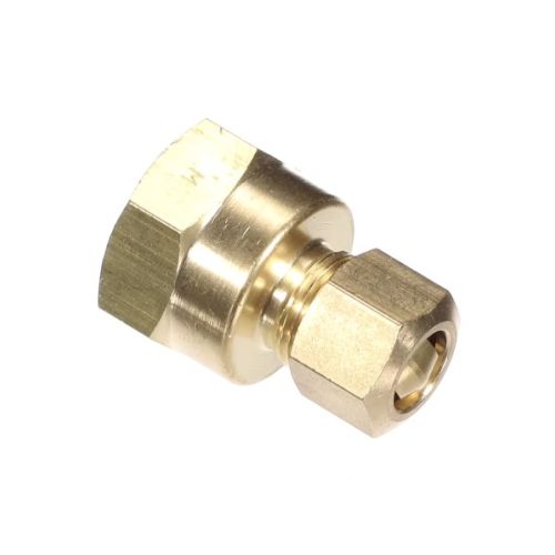 Crown Steam 9814-7 Brass Compression Connector 3/8" Tube X 1/2 FPT