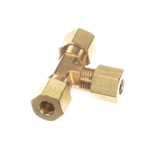 Crown Steam 9972-1 Tee 1/4" Compression X3 Brass 3-Way