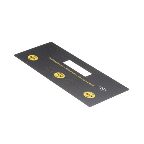 Curtis 3375000681 Label UCM Panel PCGT5 Black/Yellow