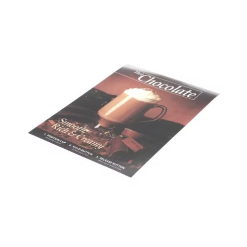 Curtis 3375000899 Door Display Film Hot Chocolate