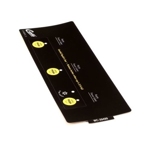 Curtis 3375000918 Control Panel Label Cafe PC-3