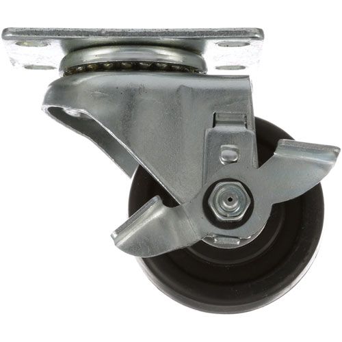 Delfield 3234186 3" Swivel Plate Caster W/ Brake