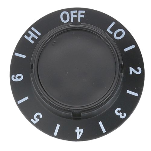 Delfield 3234557 Dial 2 D Infinite Switch Knob, Off-Lo-1-6-Hi