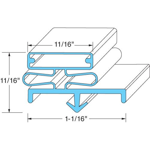 Delfield MCC203 OBS @ DEL Door Gasket 28 3/4" X 67 1/2"