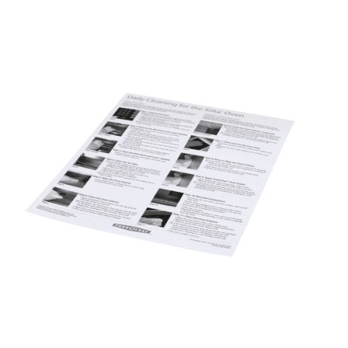 Turbochef DOC1139 Poster Daily Cleaning I1 Oven