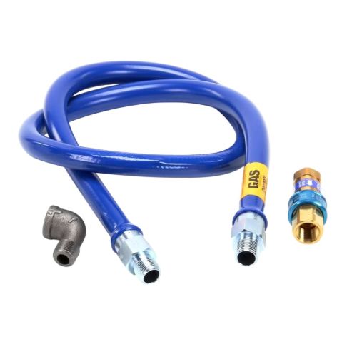 Dormont 1650BPQ60 Gas Hose W/Snapfast Disconnect Blue 1/2" DIA X 60"L