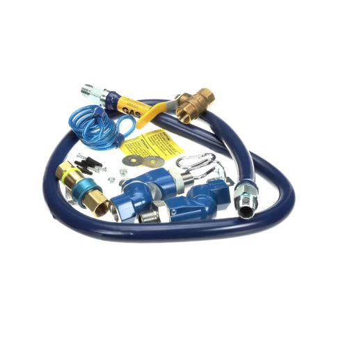 Dormont 1650KIT2S60 Gas Connector Hose Kit Blue 1/2" X 60" SnapFast 2 Swivel