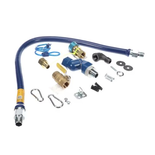 Dormont 1650KITS36 Gas Connector Hose Kit 1/2" DIA X 36"L Blue SnapFast
