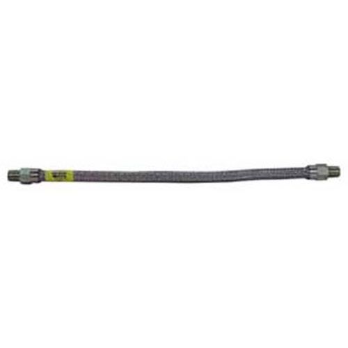 Dormont 1675B-24 Gas Hose, 3/4"NPTx24"S/S,HD