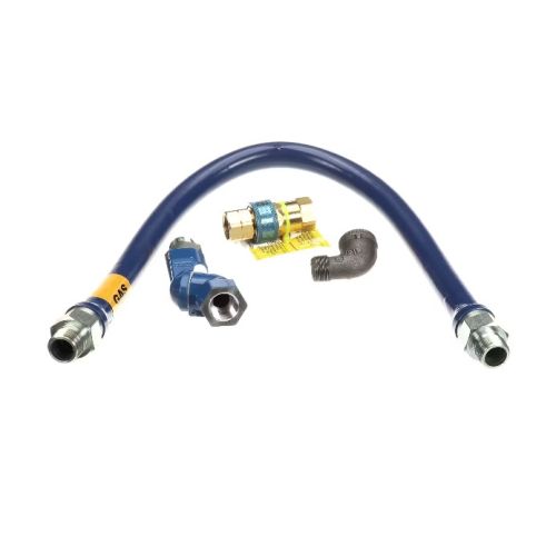 Dormont 1675BPQS36 Gas Hose Kit 3/4" x 36" W/ Swivel/QD/Street Elbow Blue
