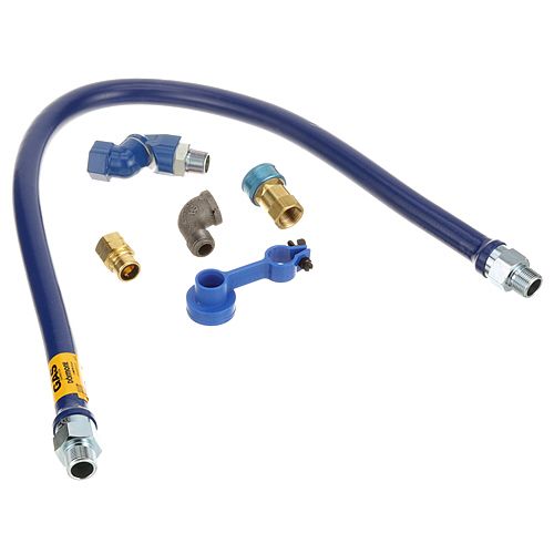 Dormont 1675BPQS48 Gas Hose W/Snapfast Disconnect Blue 3/4" X 48"