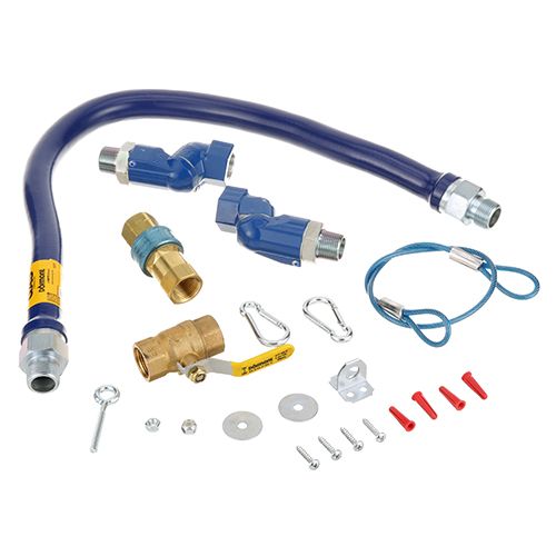 Dormont 1675KIT2S36 Gas Hose Kit, 3/4" DIA, with Snapfast and Swivel, Maximum