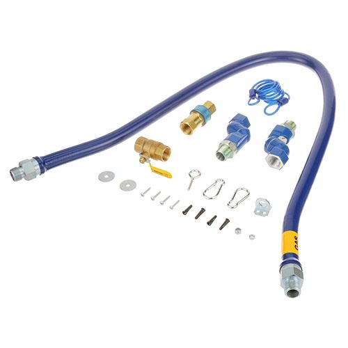 Dormont 1675KIT2S60 Gas Hose Kit, 3/4" DIA, with Snapfast and Maximum Swivel