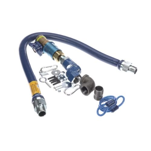 Dormont 1675KITCFS36 Gas Hose Kit 3/4" x 36" W/Restraining Cable/Quick Disconnect & 1-Swivel