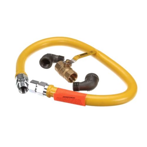 Dormont 1675NPKIT36 Gas Connector Stationary 3/4" x 36" W/Shut-Off Valve & 2 Elbows