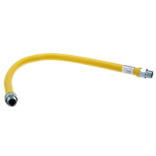 Dormont 54-S0158-48 1" X 48" S/S Yellow Gas Hose, 1" Connection