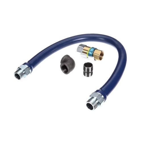 Dormont CAN16125BPQ48 Moveable Gas Connector Hose Kit Blue 1-1/4" X 48"