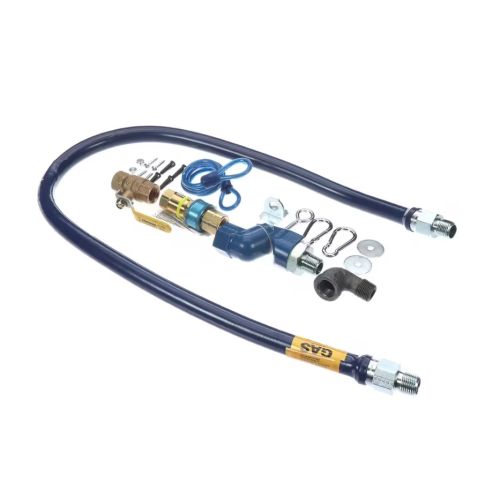 Dormont CAN1650KITS48 SnapFast Gas Connector Kit W/ 2 Elbows & Restraining Cable 1/2" X 48"