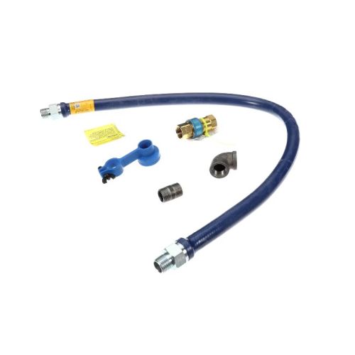 Dormont CAN1675BPQ48 Gas Hose Snap-Fast Elbow 3/4" X 48" Blue