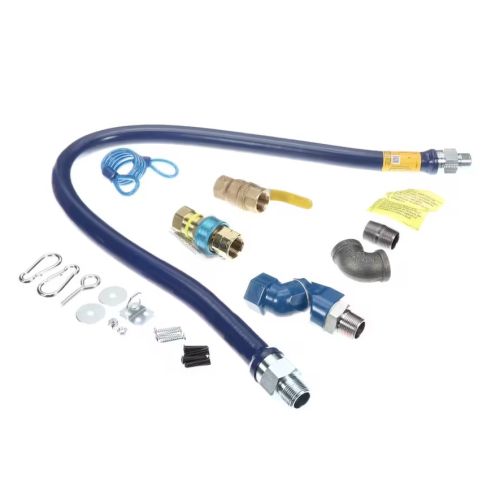 Dormont CAN1675KITS48 Gas Hose Blue Snap-Fast Swivel Max 3/4" X 48"