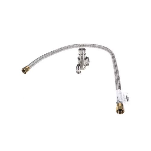 Dormont W75B2Q48 High PSI Water Connector W/2-Way Quick Disconnect Uncoated 3/4" x 48"