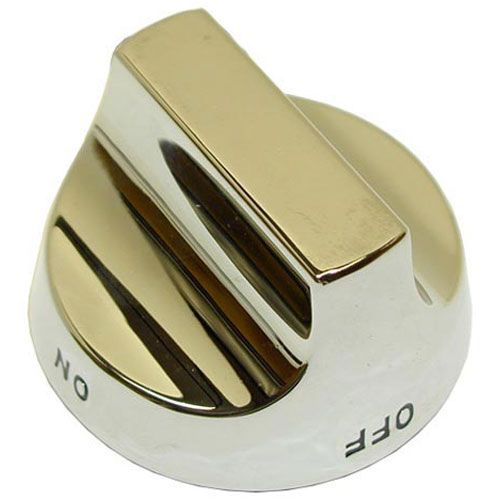 Dynamic Cooking Systems 14020-1 Burner Valve Knob with metal, 2-1/2" DIA, ON-OFF,  