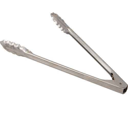 Edlund 34410 Stainless Steel Heavy Duty Tongs, Pack of 12