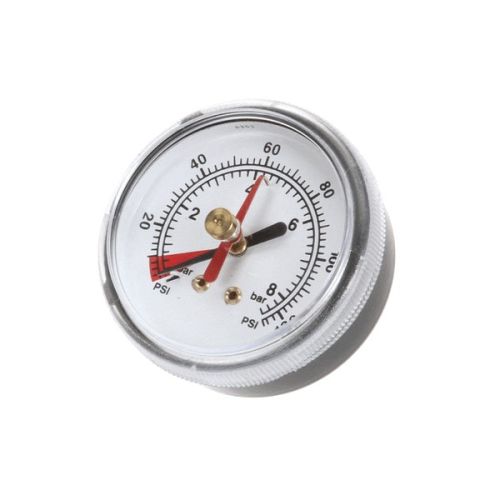 Everpure EV306818 Back Mount Gauge Brass 0-125 PSI