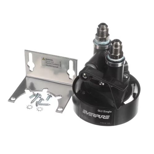 Everpure EV925812 Single Water Filter Head W/Mounting Bracket & Hardware QL3