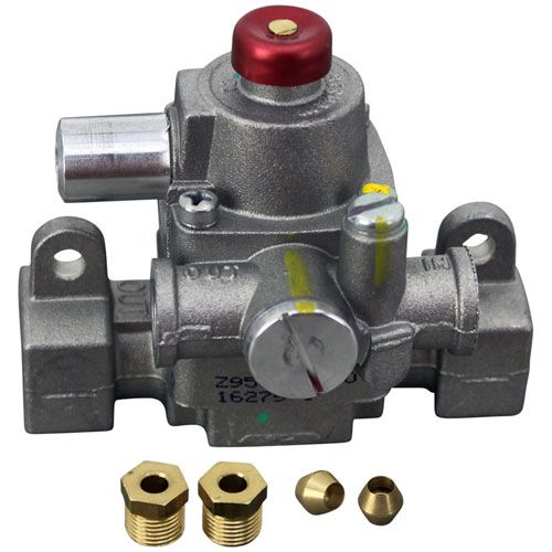 Garland 1027000 Oven FPT Gas Safety Valve In/out 3/8" W/ 3/16" CCT Reducer Fittings