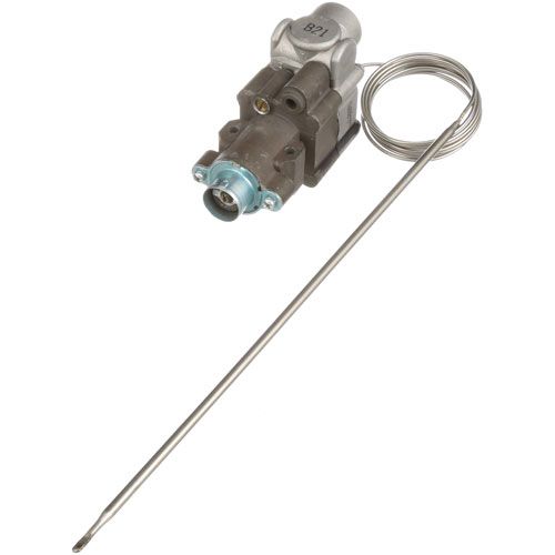 Garland 1086700 BJWA Thermostat with Rear Gas Inlet, 250-550°F Temp Range, 48" Capillary, 3/16" x 11 3/16" Bulb