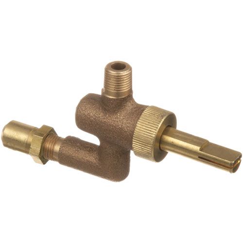 Garland 1562599 Burner Valve W/ 1/8" MPT X 3/8-27, Stem Position Down W/240", 90 Degree Valve, Stem 1-3/16" Long