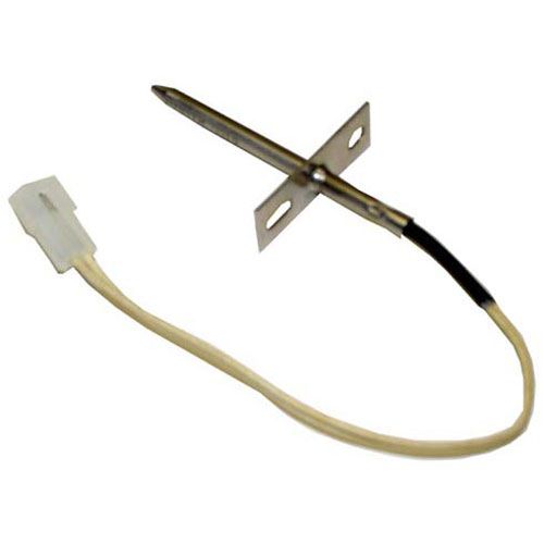 Garland 1842901 2" Temp Probe with Flange Bracket,  8" Leads, Encapsulated Plug, 1-5/8" x 9/16"  