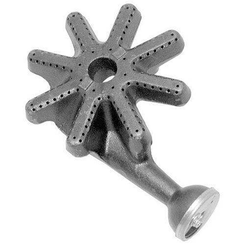 Garland 2217300 Range Burner Assembly Front Top 9-3/4" X 6-1/2" W/air Shutter 2-1/4" Plate 15 Holes Per Arm