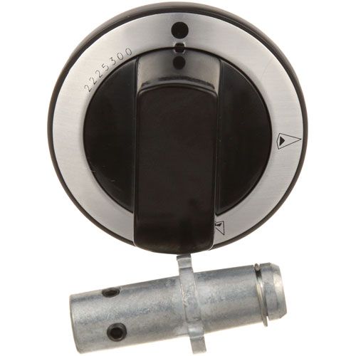 Garland 2522111 Black & Silver HI-LO Knob Assembly, Include D-STEM Adaptor W/Set Screw & Dial Insert