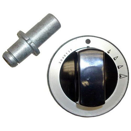 Garland 4512147 Oven Gray Burner Valve Indicator Knob W/Protrusion 2-3/16" DIA Mount .262" Position Up/Down 1" Protrusion for .25" D-STEM Flat Up