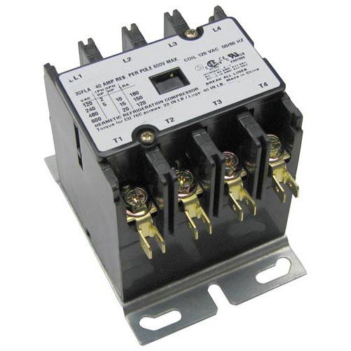 GE/Hobart XNC6X126/346466-11 4 Pole Contactor, 30/40AMP,120V