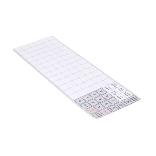 Globe E00826 Label Printing Scale Overlay W/Blank Keys