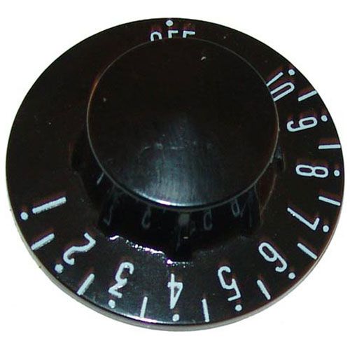 Groen GR13682 Black T star knob with whiteprint, 2-1/4" DIA,Off-10-1